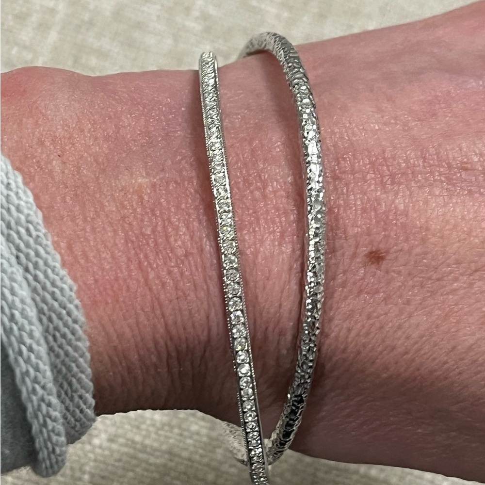 Nadri Silver Bracelet Set